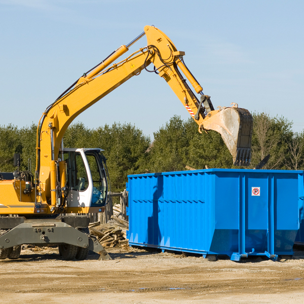 what size residential dumpster rentals are available in Falcon Lake Estates Texas